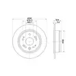 Honda CR-V Crossroad Rear Brake Disc (MDC2046) - 1