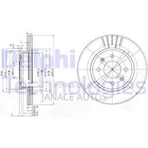 Hyundai Getz Front Brake Disc (MDC1723)