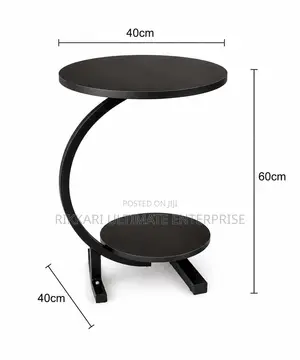 Brand New Circular Side Table - Black