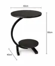Brand New Circular Side Table - Black - 1