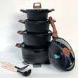 Donnor 15pcs Granite Cookware Set - 4