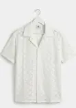 NC Crochet Lace Cuban Collar Shirt - 1