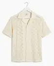NC Crochet Lace Cuban Collar Shirt - 2