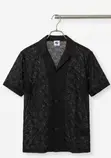 NC Crochet Lace Cuban Collar Shirt - 3