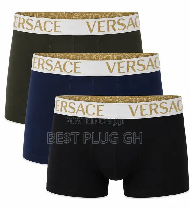 Versace Men's Designer Boxer Briefs - 3 Pack - 1