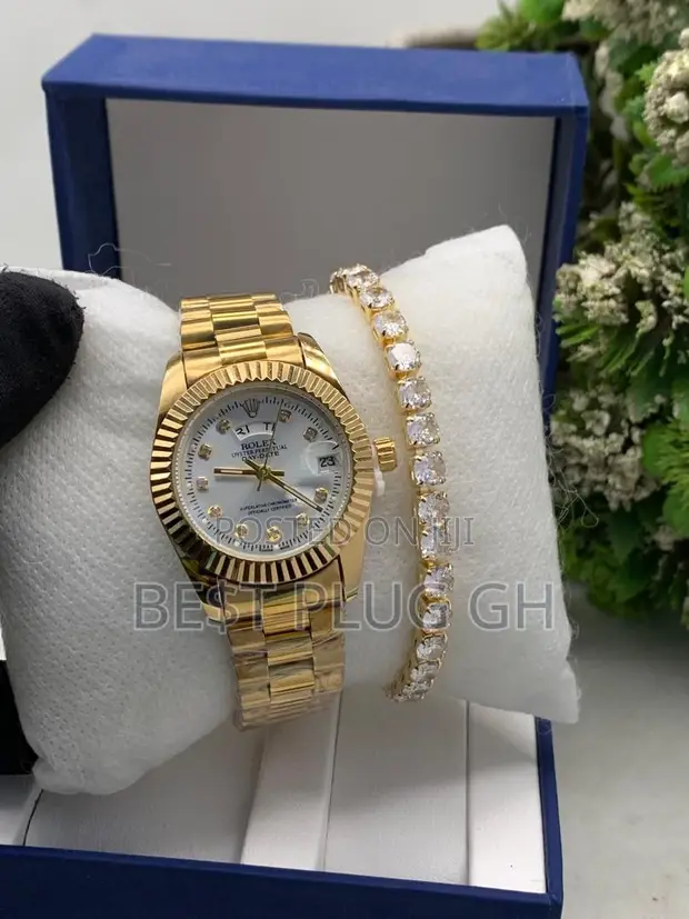 Ladies 4-in-1 Luxury Jewelry Set - Rose Gold - 1