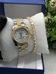 Ladies 4-in-1 Luxury Jewelry Set - Rose Gold - 5