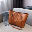 Women's Classic Leatherette Tote Bag - 3