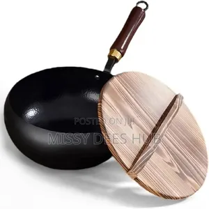 24cm Japanese-Style Potbelly Pot with Wooden Cover