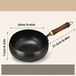 24cm Japanese-Style Potbelly Pot with Wooden Cover - 3
