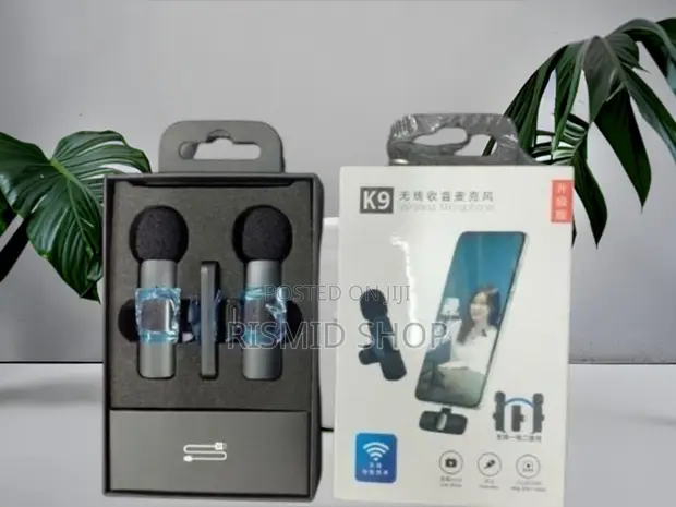 K9 2-in-1 Portable Wireless Microphone for Smartphones - 1