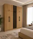 Luxury Modern Wardrobe with Central Glass Display - 2