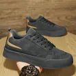 Wild Up Men's Sneakers - Gray with Gold Touch - 1