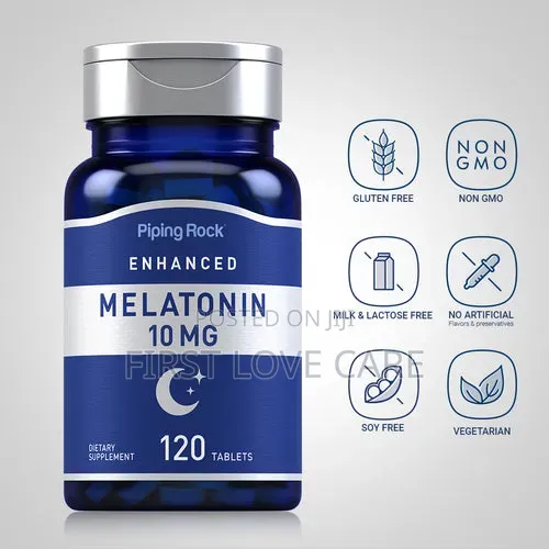 Piping Rock Melatonin 10mg, 120 Tablets - 1