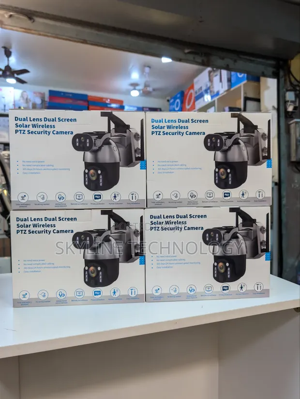 4G UBox High Quality CCTV Camera with Dual Solar Panels - 1