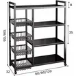 Kitchen Rack with Side Baskets - 1