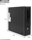 HP ProDesk 600 G3 Desktop Computer - Intel i3, 8GB RAM, 128GB SSD - 4