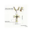 Men's High-Quality Gold-Plated Cross Pendant Necklace - 2