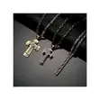 Men's High-Quality Gold-Plated Cross Pendant Necklace - 3