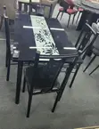 4-Seater Glass Top Dining Set - 2