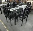 4-Seater Glass Top Dining Set - 5