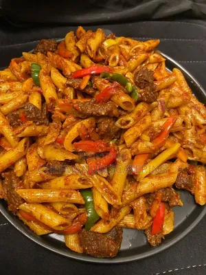 Beef Pene Pasta in Tomato Sauce