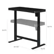 Adjustable Glass Top Computer Desk - 2
