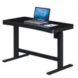 Adjustable Glass Top Computer Desk - 3