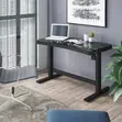 Adjustable Glass Top Computer Desk - 4
