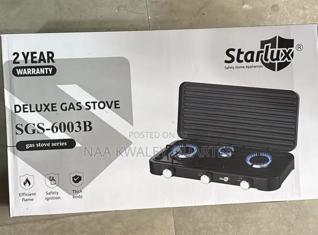 Brand New Starlux 3-Burner Gas Cooker - 1