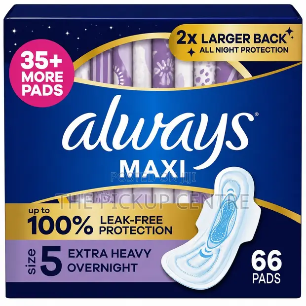 Always Maxi Nighttime Sanitary Pads With Wings Size 5 / 66 Units - 1