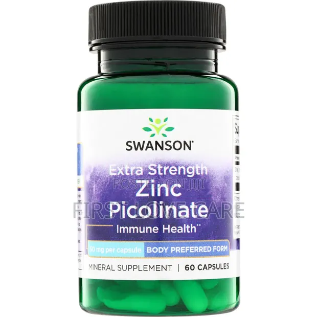 Swanson Vitamins Extra Strength Zinc Picolinate - 50mg - 1