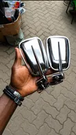 Chrome Side Mirrors - Up Mirror - 1