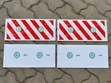 Original DVLA Bumper Reflector Sticker - Full Set - 2