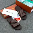 Loro Piana Men's Palm Slippers - Brown Croc Skin - 3