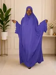 Luxury Prayer Abaya / Hijab with Ruffled Sleeves - Free Size - 1