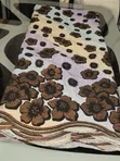 Metallic Glitter Ombre Lace Fabric with Floral Embellishments - 5