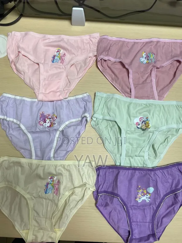 Girls Cotton Briefs - 6-Pack - 1
