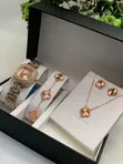 Ladies Rose Gold Watch & Jewellery Set - 3
