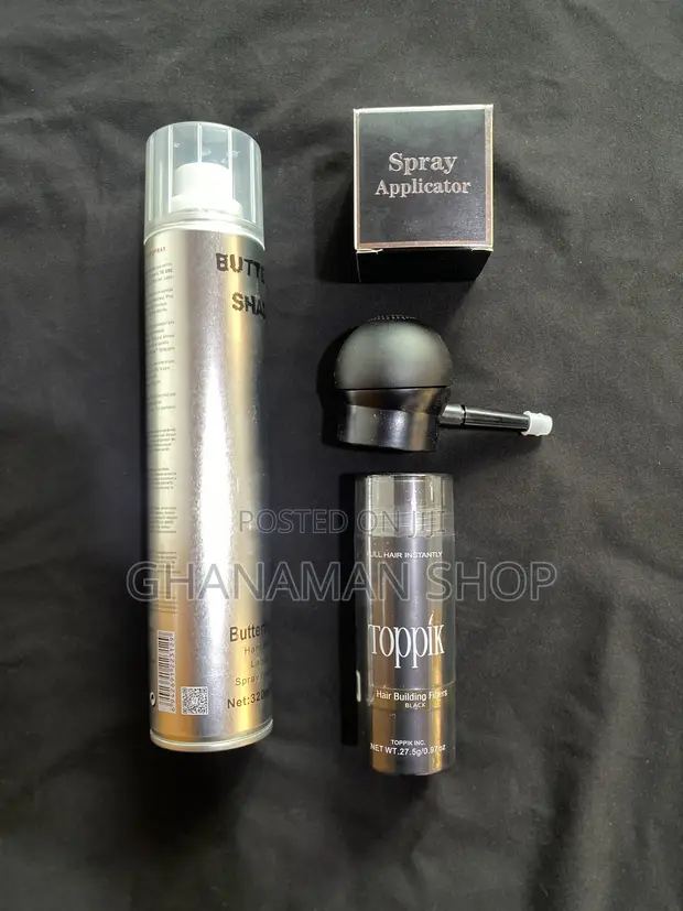 Toppik Hair Fiber + Water Resistant Hold Spray + Applicator - 1