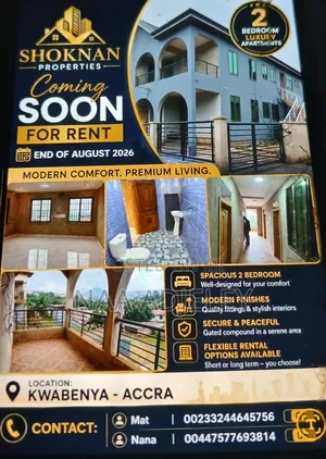 2-Bedroom House for Rent in Shoknan Properties, Kwabenya