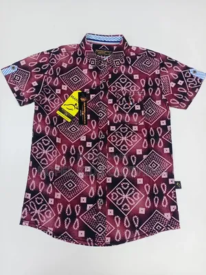 Boys' Brown Cotton Shirt (6-9 Years)