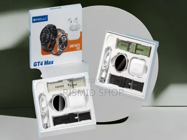 Sinclu GT4 Max Smartwatch + TWS Wireless Earbuds Set - 1
