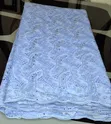 Exquisite Light Blue Swiss Voile Lace with Rhinestones - 2