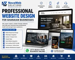 Professional Website Design Ghana - NovaWeb Solutions