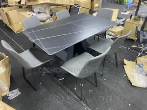 Marble Dining Table + 6 Chairs
