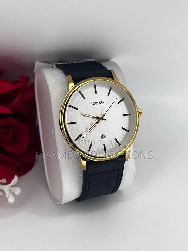 Hourly Classic Men's Watch - Leather Strap - 1
