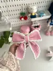 Crochet Bow Tie Hair Clips - 1