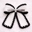 Crochet Bow Tie Hair Clips - 2