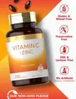 Vitamin C with Zinc | 250 Softgels - 3